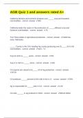AGB Quiz 1 and answers rated A&plus;