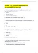 AGBM 338 exam 1 Question and answers 100&percnt; correct 