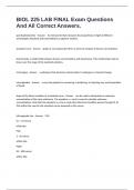 BIOL 225 LAB FINAL Exam Questions And All Correct Answers&period;