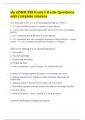 My AGBM 338 Exam 2 Guide Questions with complete solution