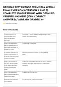 GEORGIA PEST LICENSE EXAM 2024 ACTUAL EXAM 2 VERSIONS &lpar;VERSION AAND B&rpar; COMPLETE 250 QUESTIONS WITH DETAILED VERIFIED ANSWERS &lpar;100&percnt; CORRECT ANSWERS&rpar; &sol; ALREADY GRADED A&plus;
