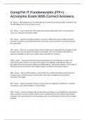 CompTIA IT Fundamentals &lpar;ITF&plus;&rpar; Acronyms Exam With Correct Answers&period;