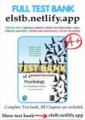 TEST BANK For Essentials of Abnormal Psychology in the Changing World&comma; 4th Edition by Jeffrey S&period; Nevid &vert;9780132053730&vert; All chapters included&vert; Correct answers already graded A&plus; &vert; LATEST UPDATES