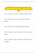 NAPLEX HIV brand&sol;generic Questions with100&percnt; Correct Answers &vert; Verified &vert; Latest Update 2025