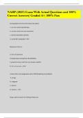 NAHP &lpar;2025&rpar; Exam With Actual Questions and 100&percnt; Correct Answers&vert; Graded A&plus;&vert; 100&percnt; Pass