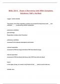 BIOL 2213  Exam 4 Excretory Unit With Complete Solutions 100&percnt; Verified