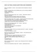 ADN 140 FINAL EXAM QUESTIONS AND ANSWERS