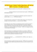 LENB Exam 1 Study Guide-Questions&comma; all Solved 100&percnt; Correct &lowbar;Verified Answer