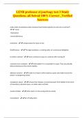 LENB professor el jourbagy test 3 Study Questions&comma; all Solved 100&percnt; Correct &lowbar;Verified Answers