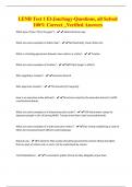 LENB Test 1 El-Jourbagy-Questions&comma; all Solved 100&percnt; Correct &lowbar;Verified Answers