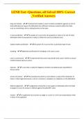 LENB Test -Questions&comma; all Solved 100