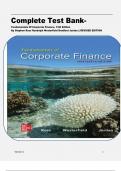 Complete Test Bank- Fundamentals Of Corporate Finance&comma; 13th Edition By Stephen Ross Randolph Westerfield Bradford Jordan &vert;&vert; REVISED EDITION