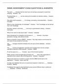 DBMS ASSESSMENT EXAM QUESTIONS & ANSWERS