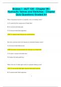 Brakes I - AUT 120 - Chapter 99 - Hydraulic Valves and Switches - Chapter  Quiz Questions Graded A&plus;