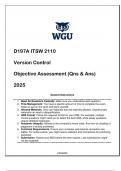 D197A ITSW 2110 Version Control OA &lpar;Qns & Ans&rpar; 2025&period;