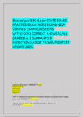  Electrolysis IBEC&plus;Laser STATE BOARD PRACTICE EXAM 2025&vert;BRAND NEW VERIFIED EXAM QUESTIONS WITH&lpar;100&percnt;&rpar; CORRECT ANSWERS&comma;ALL GRADED A&plus;&vert;GUARANTEED DISTICTION&vert;LATEST PREMIUM EXPERT UPDATE 2025&period;