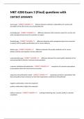 MKT 4200 Exam 3 &lpar;Final&rpar; questions with correct answers