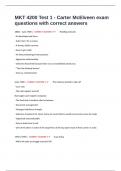 MKT 4200 Test 1 - Carter McElveen exam questions with correct answers&period;