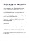 600 Final Review Neiep Exam questions With Detaied Solutions Scored A&plus;