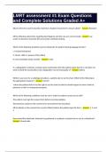 LMRT assessment -1 Exam Questions and Complete Solutions Graded A&plus;