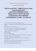 2024 Newest&vert;CNIM - ABRET Practice Exam Questions&vert;2024-2025 UPDATE&vert;COMPREHENSIVE FREQUENTLY MOST TESTED QUESTIONS AND VERIFIED ANSWERS&vert;GET IT 100&percnt; ACCURATE