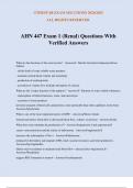 AHN 447 Exam Package Deal&period;