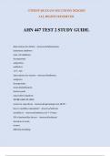 AHN 447 TEST 2 STUDY GUIDE&period;