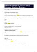 QMA practice test -2 Questions and Complete Solutions Graded A&plus;