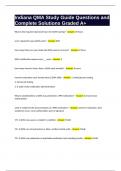Indiana QMA Study Guide Questions and Complete Solutions Graded A&plus;