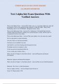 Test 2 alpha hist Exam Questions With Verified Answers