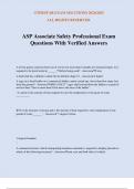 ASP Associate Safety Professional Exam Questions With Verified Answers