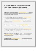 UTMB ADVANCED PATHOPHYSIOLOGY 5355 Exam 3 questions with answers