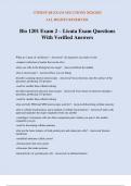 Bio 1201 Exam 2 &ndash; Licata Exam Questions With Verified Answers