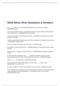 NAUI Nitrox Diver Questions & Answers