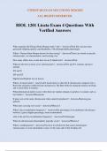 BIOL 1201 Licata Exam 4 Questions With Verified Answers