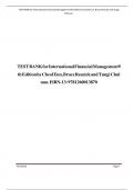 Test bank for international financial management 9th edition by cheol eun bruce resnickk