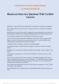 Blackrock Interview Questions With Verified Answers