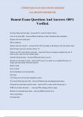 Bonent Exam Questions And Answers 100&percnt; Verified&period;