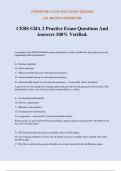 CEBS GBA 2 Practice Exam Questions And Answers 100&percnt; Verified&period;