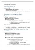 Samenvatting -  psychologie voor artsen