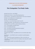 Fire Extinguisher Test Study Guide&period;