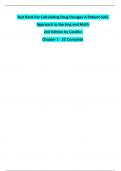  Test Bank For Calculating Drug Dosages A Patient-Safe Approach to Nursing and Math  2nd Edition by Castillo   Chapter 1 - 22 Complete