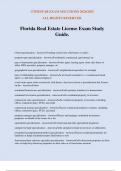 Florida Real Estate License Exam Study Guide&period;