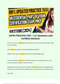 CEPSCI PRACTICE TEST &sol; 111 Questions with Certified Solutions&period;  