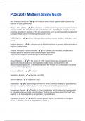 POS 2041 Midterm Study Guide Questions And Answers With Verified Tests 100&percnt; Correct Answers