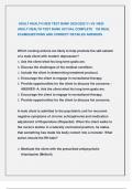 ADULT HEALTH HESI TEST BANK 2024&sol;2025 V1-V5 &sol;HESI  ADULT HEALTH TEST BANK ACTUAL COMPLETE 150 REAL  EXAMQUESTIONS AND CORRECT DETAILED ANSWERS 