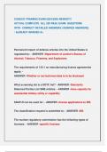 CUSECO TRAINING EXAM 2024&sol;2025 NEWEST&excl;&excl; ACTUAL COMPLETE ALL 220 REAL EXAM QUESTIONS  WITH CORRECT DETAILED ANSWERS &lpar;VERIFIED ANSWERS&rpar;  &sol; ALREADY GRADED A&plus;