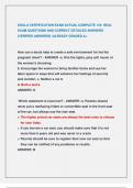 DOULA CERTIFICATION EXAM ACTUAL COMPLETE 120 REAL  EXAM QUESTIONS AND CORRECT DETAILED ANSWERS  &lpar;VERIFIED ANSWERS&rpar; &vert;ALREADY GRADED A&plus;