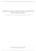 Lilley's Pharmacology for Canadian Health Care Practice 4th Edition by Kara Sealock&comma; Cydnee Seneviratne Test Bank