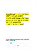        TENNESSEE CAT 7 &lpar;PEST CONTROL&rpar;&comma; LATEST PREMIUM EXPERT UPDATE&lpar;2025&rpar;&vert;BRAND NEW EXAM QUESTIONS WITH &lpar;100&percnt;&rpar; CORRECT ANSWERS ALL GRADED A&plus;&vert;GUARANTEED SUCCESS&period;
